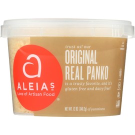 Aleia's Gluten-Free Real Panko, Original, 12 Ounce (Case of 8)