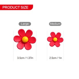 Betagt 3D Flower Magnets for Fridge, 14 Pcs Cute Refrigerator Magnets Strong (7 Colors, 2 Sizes), Colorful Decorative Fridge Magnets for Whiteboard Locker Kitchen Office Decor