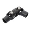 OCPTY Black Universal Steering Shaft U-Joint Coupler 3/4" Round *