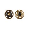Cotowin Sew-On Snaps,Bronze Press Buttons,Pack of 10,15mm