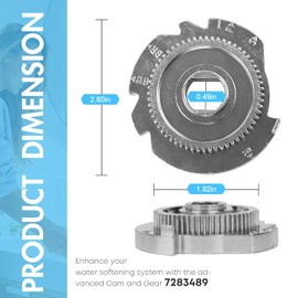 7283489 Model Water Softener OEM Accessory - Cam and Gear Kit for High-Flow 1-Inch Water Softeners - Ensuring a Smooth Water Flow Experience