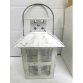 Kate Aspen White Mini Lantern Vintage Theme Rustic Décor Lot Of 2