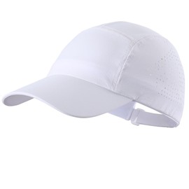 Magracy Mens Womens UPF 50+ Running Hat Lightweight Sports Hat UV Protection Sun Hat Golf Baseball Cap White