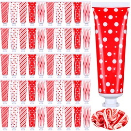 Dansib 5 Pcs Christmas Hand Cream Bulk Mini Hand Lotion Candy Cane Scented Peppermint Lotion Christmas Stocking Stuffers Bulk Holiday Gifts Employee Staff Teacher Appreciation Gifts for Coworkers