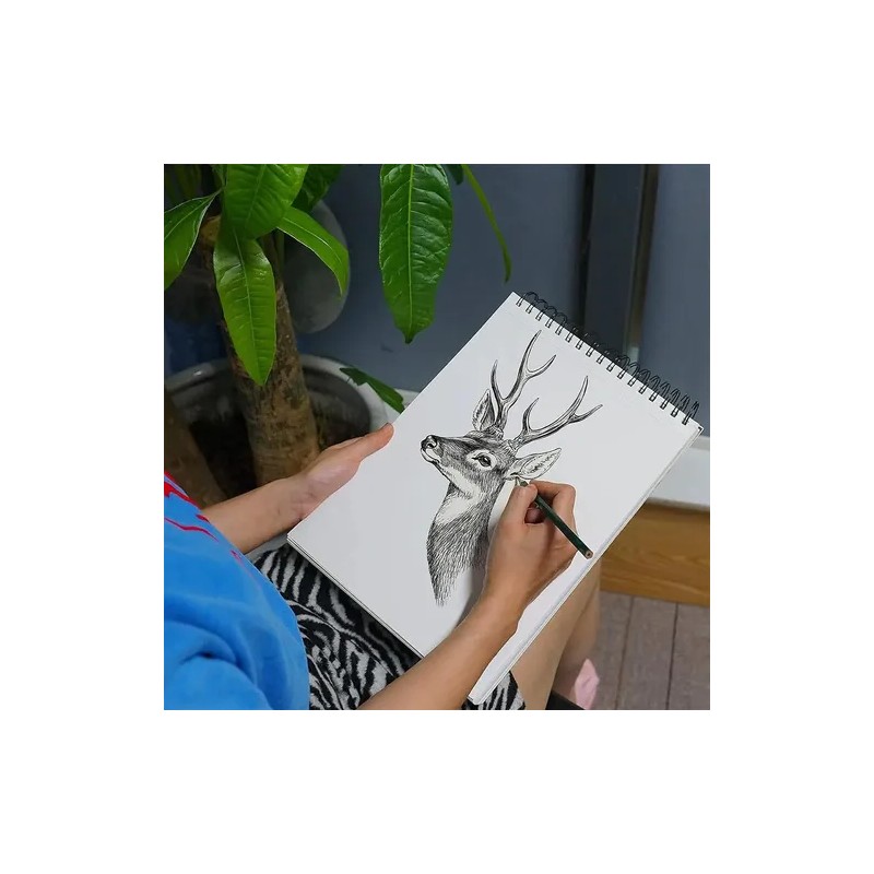 Cuaderno De Dibujo Libretas Profesional Sketchbook 60 Hojas