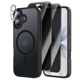 Funda Magnética Iphone Protectores Pantalla Privacidad Fotos Protector Cámara Fotográfica Compatible Magsafe Grado Militar Prueba Golpes Translúcido