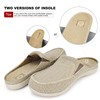 Gecko Man Canvas Orthodontic Slipper for Men with Fuzzy Wool