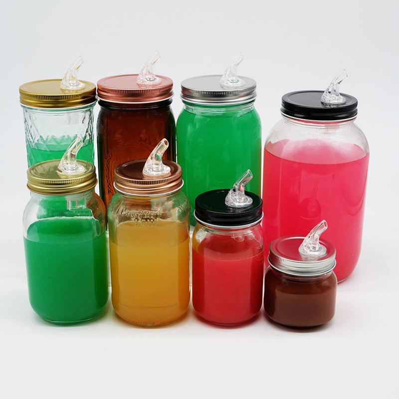 Mason Jar Pour Spouts,Free Flow Pouring Dispenser for Moonshine Whisky