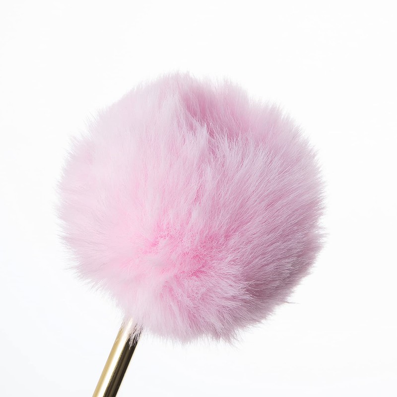 YOUKAI 4 Pack Pompom Pen Gift Pen Gold Color Ballpoint