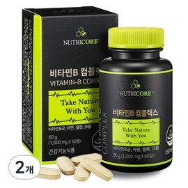 Nutricore Vitamin B Complex, 60 tablets, 2 units / 뉴트리코어 비타민B 컴플렉스, 60정, 2개