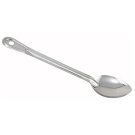 Winco Prime Stainless Steel Basting Spoon, NSF, Solid, 13"