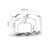 Book Cookie Cutter Set - 3 Piece - Stainless Steel