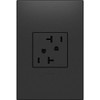 Legrand Adorne 20A Tamper-Resistant Outlet in Graphite Finish, 4-Pack, ARTR202G4