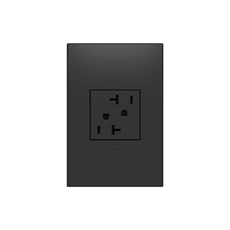 Legrand Adorne 20A Tamper-Resistant Outlet in Graphite Finish, 4-Pack, ARTR202G4
