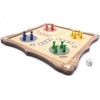 Ludo traditional wooden board game