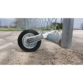 Mofeez Gate Wheel for Metal Swing Gate with 1-5/8" Thru 2" Gate Frames, Gate Support Wheel for Chain Link Fence, Prevent Gate from Dragging
