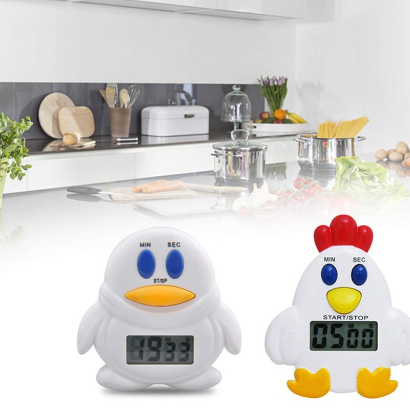 DOITOOL Chicken Timer Cooking Time Clock Clip on Animal Timer