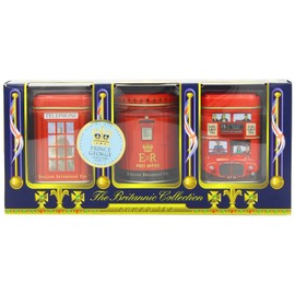 Ahmad Tea Britannia Collection, Loose Tea, Three Variety Flavors, 3 Count Box of 0.88 Ounce Tin