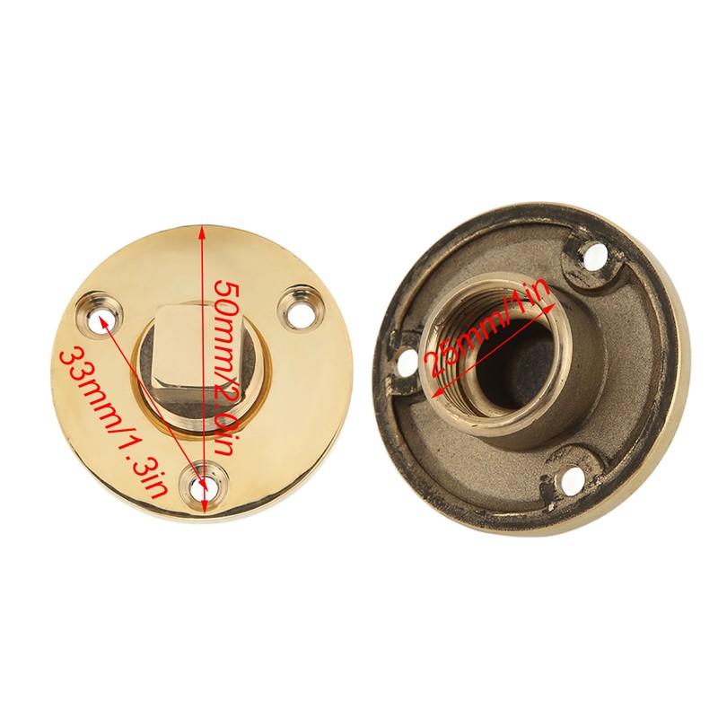 Marine Drain Plug Kit 25mm/1in Mounting Hole Bronze Mirror Polished