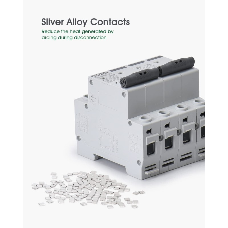 Chtaixi Manual Transfer Switch, 32 Amp 120V/240V AC Dual 2-Pole