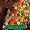 Oviovky 36 Pack Plastic White Snowflake Ornaments, Christmas Tree Decorations,