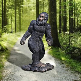 Juliahestia Garden Statues Bigfoot Yard Decor - Grandpa Yeti Large Lawn Products Birthday Decorations Life Size Sasquatch Figurine Resin Tall Outdoor Sculpture for Outside Patio Front Porch