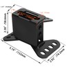 FOVPLUE Adjustable Rider Backrest,Detachable Plug-in Driver Backrest Pad w/Mounting Kit