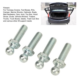 Automotive Replacement Ball Stud Bolts 4Pcs 10mm Ball Studs 5/16‑18 Thread High Hardness Rugged Stable Ball Studs Washers Kit for Tool Boxes RVs Cars (1inch)