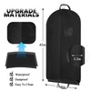 JCBZAMZ Black 42"Garment Bags for Hanging Clothes,4 Pcs Suit Cover