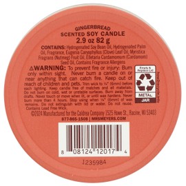 MRS MEYER'S Gingerbread Soy Tin Candle, 2.9 OZ