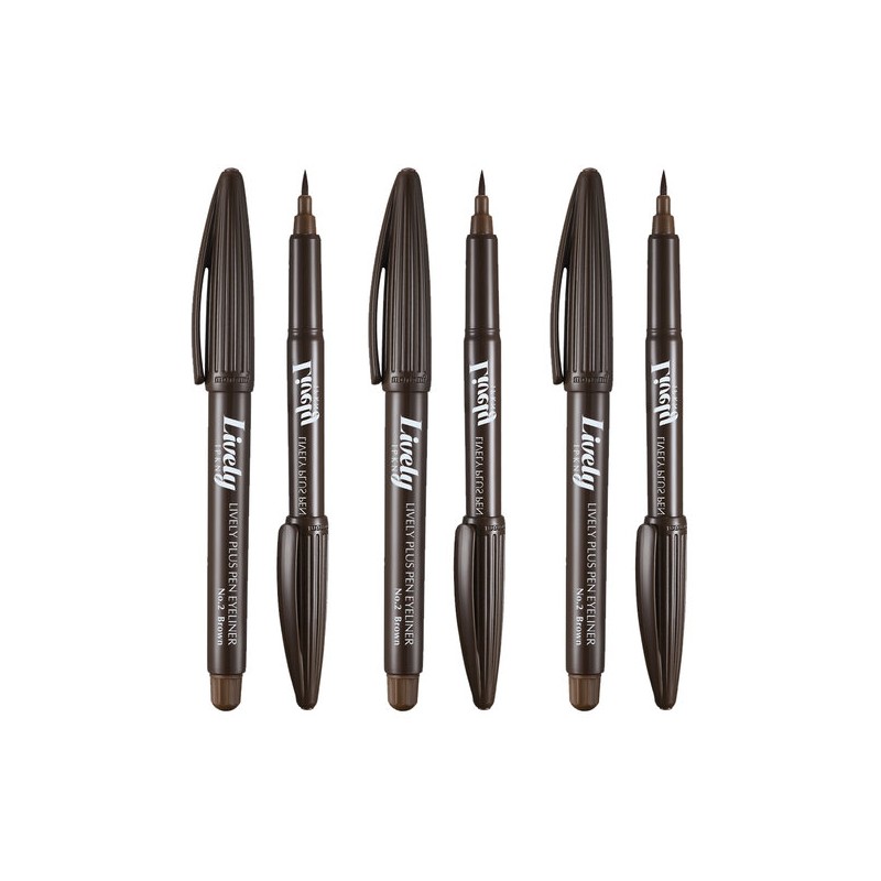 big mouth IPKN Lively Plus Pen Eyeliner 3 pieces -