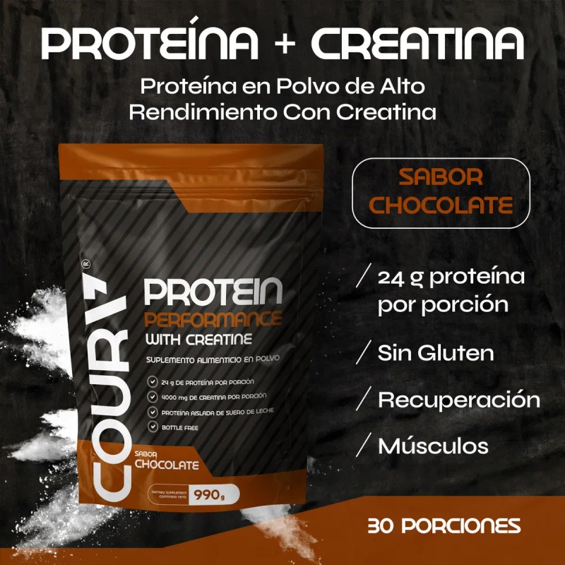 Protein Performance With Creatine Coura Chocolate 990 G