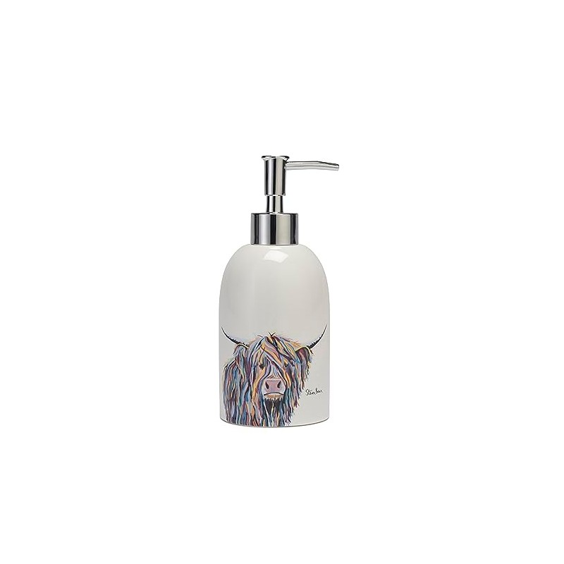 Croydex Art by Steven Brown Angus McCoo Soap Dispenser, Ceramic,