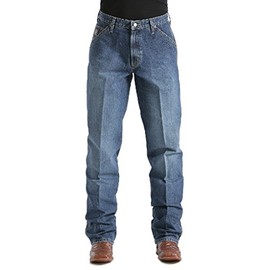 Cinch Men's Blue Label Carpenter Loose Fit Jean , Medium Stone Sandblast, 32W x 32L