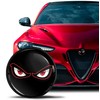 Skino Eu Compatible with Alfa Romeo Emblem Badge Bonnet/Boot 74