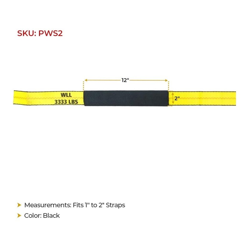 Mytee Products 10-Pack 2" x 12" Cordura Strap Protectors Sleeve