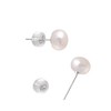 Joseph Brothers 10MM Genuine Freshwater Pearl Sterling Silver Earrings Studs