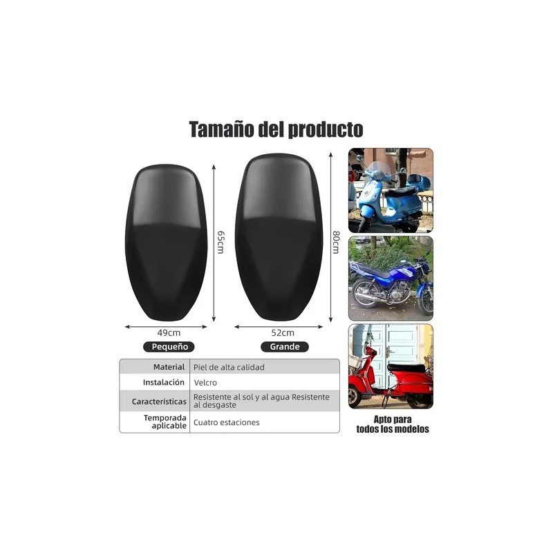 Funda De Asiento Moto Impermeable Para Motocicleta