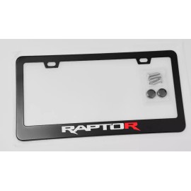 RED COBRA Raptor R F150 Black Metal License Plate Frame W/ Screws