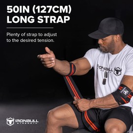 IRON BULL Classic Elbow Wrap Elbow Support (Black/Red)