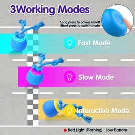 Oxawo Interactive Dog Toys Electric Dog Ball Touch Wake-up with Dogs Barking Rechargeable Dog Toys Indoor & Outdoor Fun