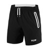 TCA Elite Tech Running Shorts Men's with Zip Pockets, black,