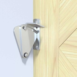 CCJH Stainless Steel Latch Sliding Door Lock for Sliding Barn Wood Door Privacy Gate