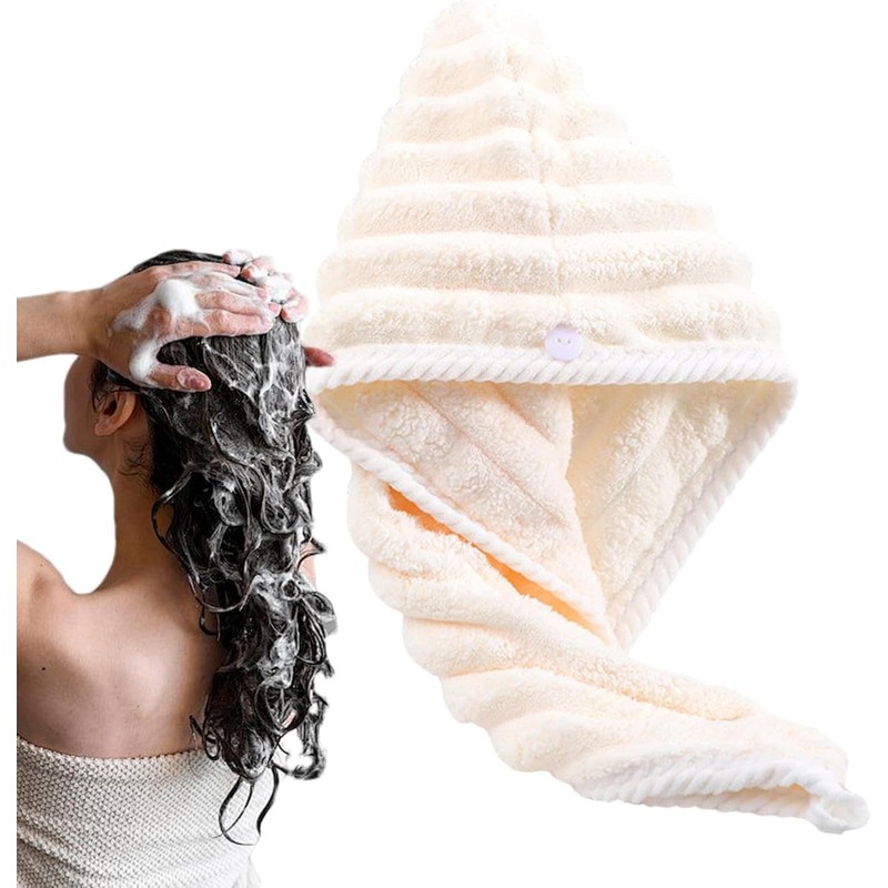 Hair Dry Towel, Dry Cap, Quick Drying, Towel Cap, Lightweight,