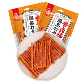 XCVFDVOR latiao spicy strips - 108g 2-pack the ultimate la tiao experience for spicy food lovers (2 packs)