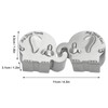 2 Pack Small Keepsake Box Elephant Shape Storage Container Metal
