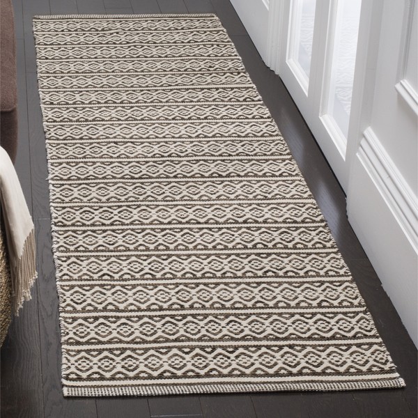 Safavieh Montauk Collection MTK341D Handmade Flatweave Cotton Runner, 2'3" x