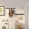DGYB Set of 2 Coat Rack Wall Mount 6 Black
