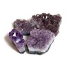 OnlineScienceMall Amethyst Quartz Geode Crystal Cluster Druzy Mineral Specimen (2