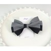 Burnaby houndstooth check ribbon hairpin / 버나비 하운즈투스 체크 리본